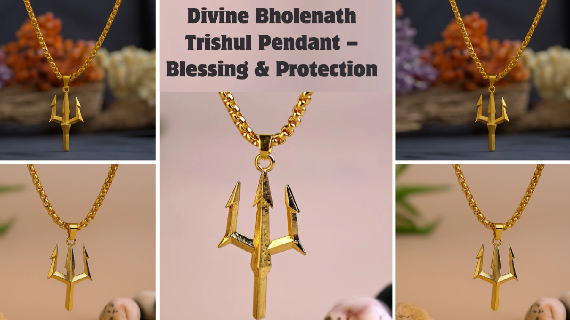 Divine Bholenath Trishul Pendant – Blessing & Protection
