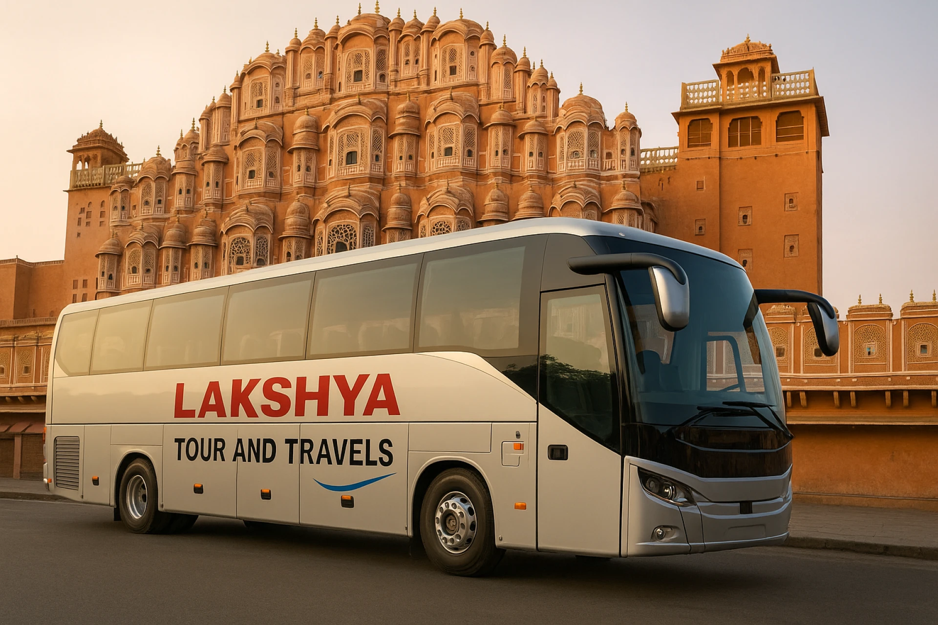 56 Seater Luxury Bus Hire in Jaipur – Travel in Style with Lakshya Tour and Travels