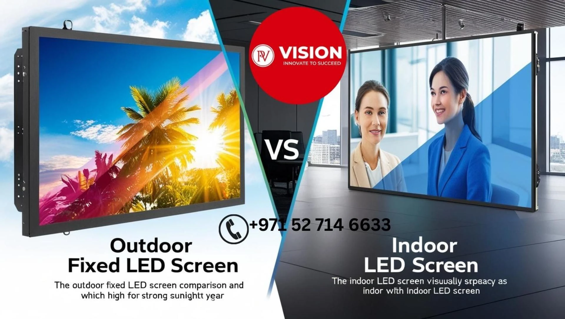 How is an Outdoor Fixed LED Screen Different from an Indoor LED Screen?