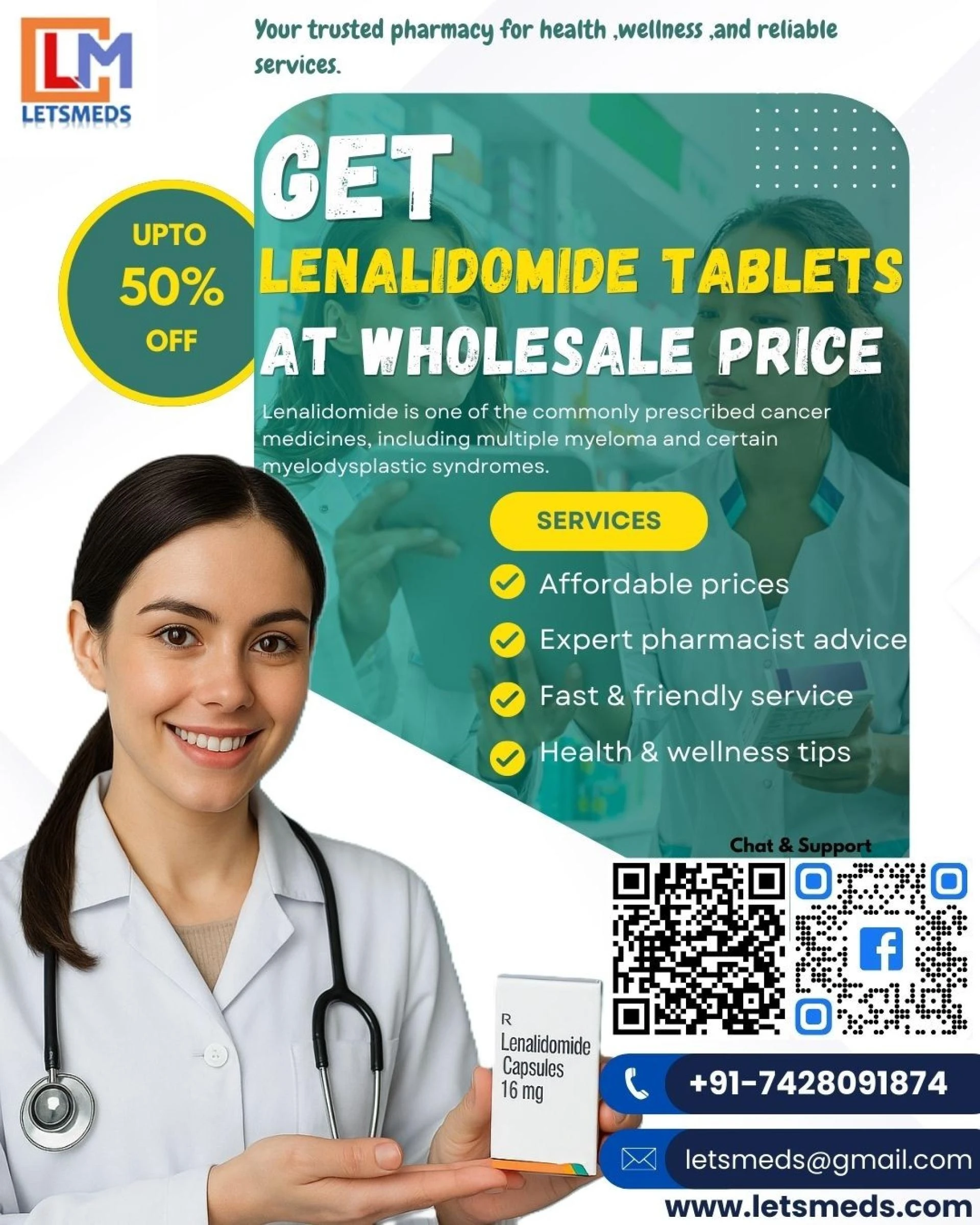 Get Lenalidomide Tablets at wholesale price