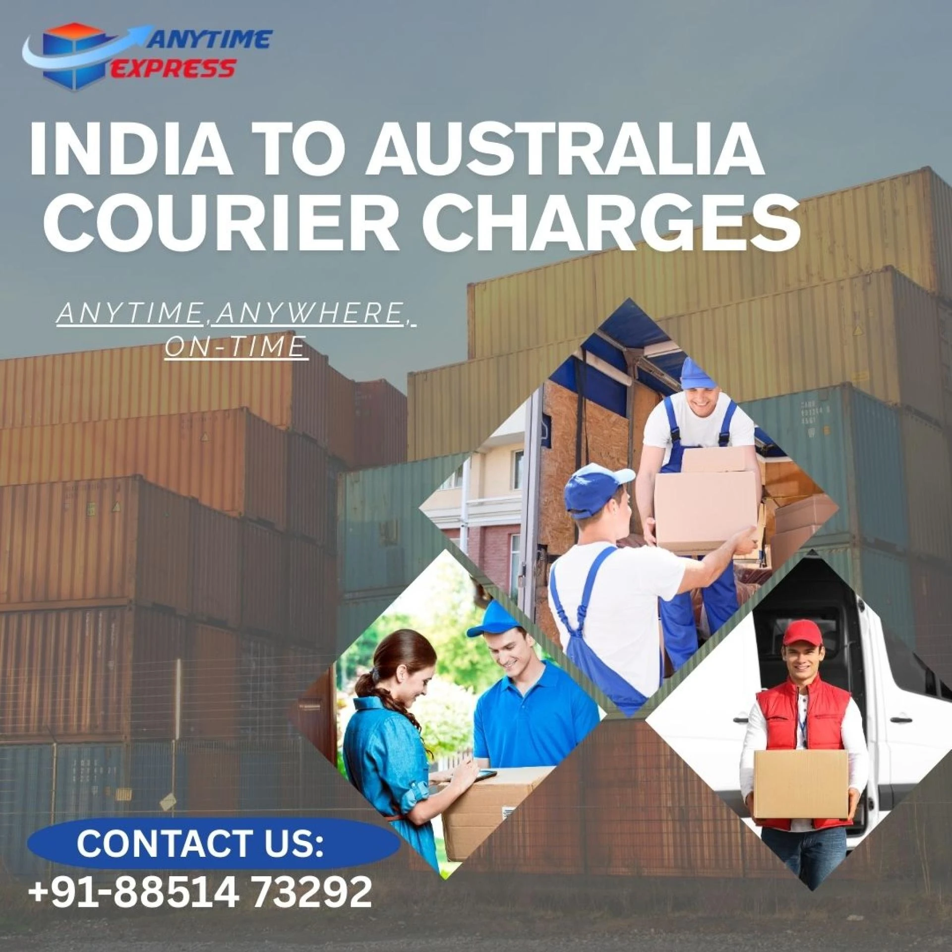 Delhi to Australia Courier Charges