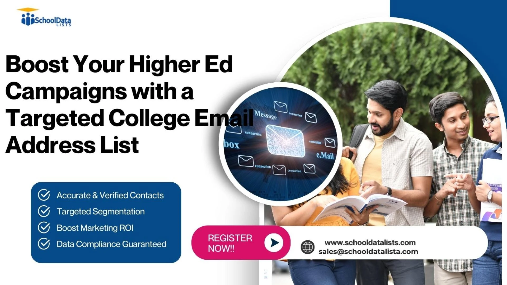Boost Your Higher Ed Campaigns with a Targeted College Email Address List