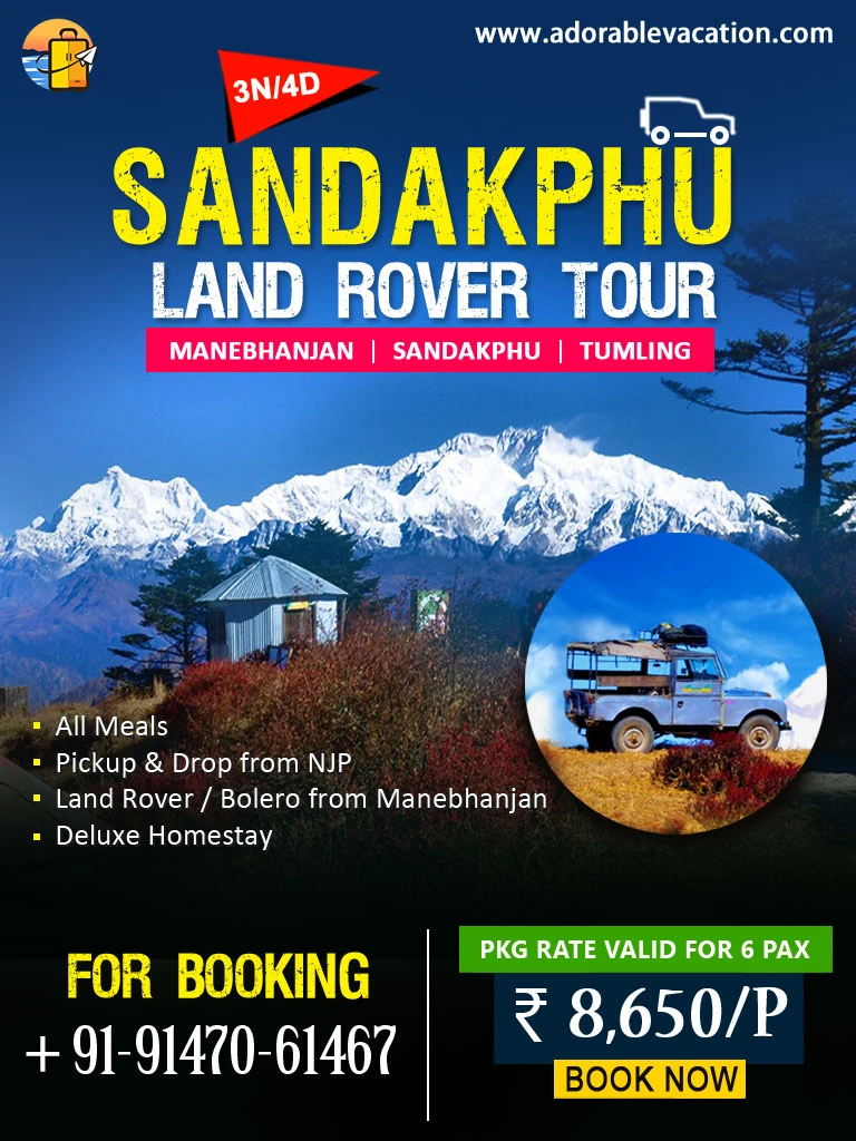 Sandakphu Land Rover Package Tour - Best Deal from Adorable Vacation