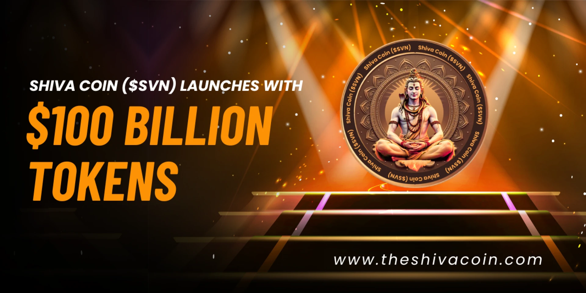 Shiva Coin ($SVN) Launches with $100 Billion Tokens