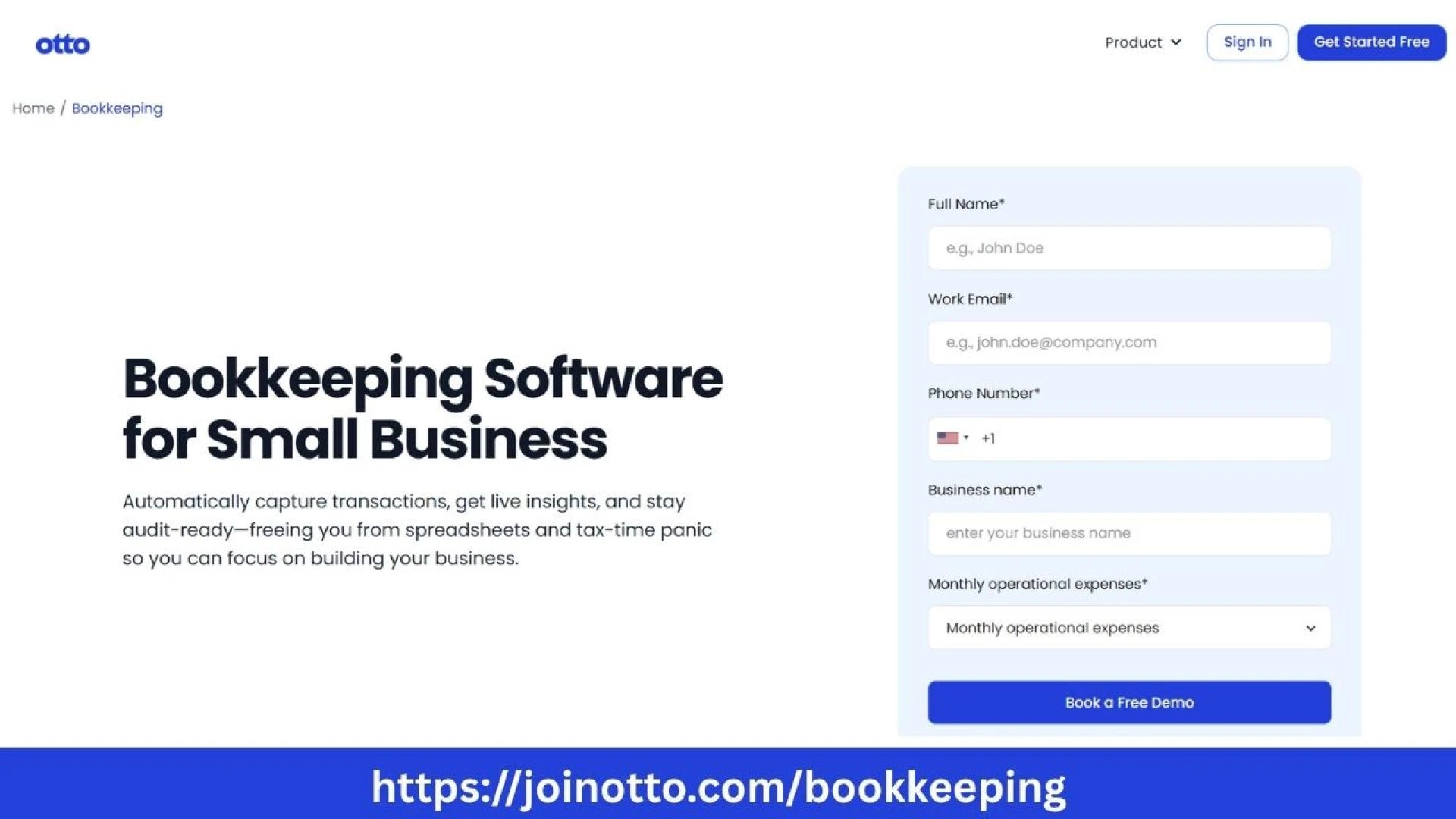 Otto AI Bookkeeping Software for Small Business Accounting