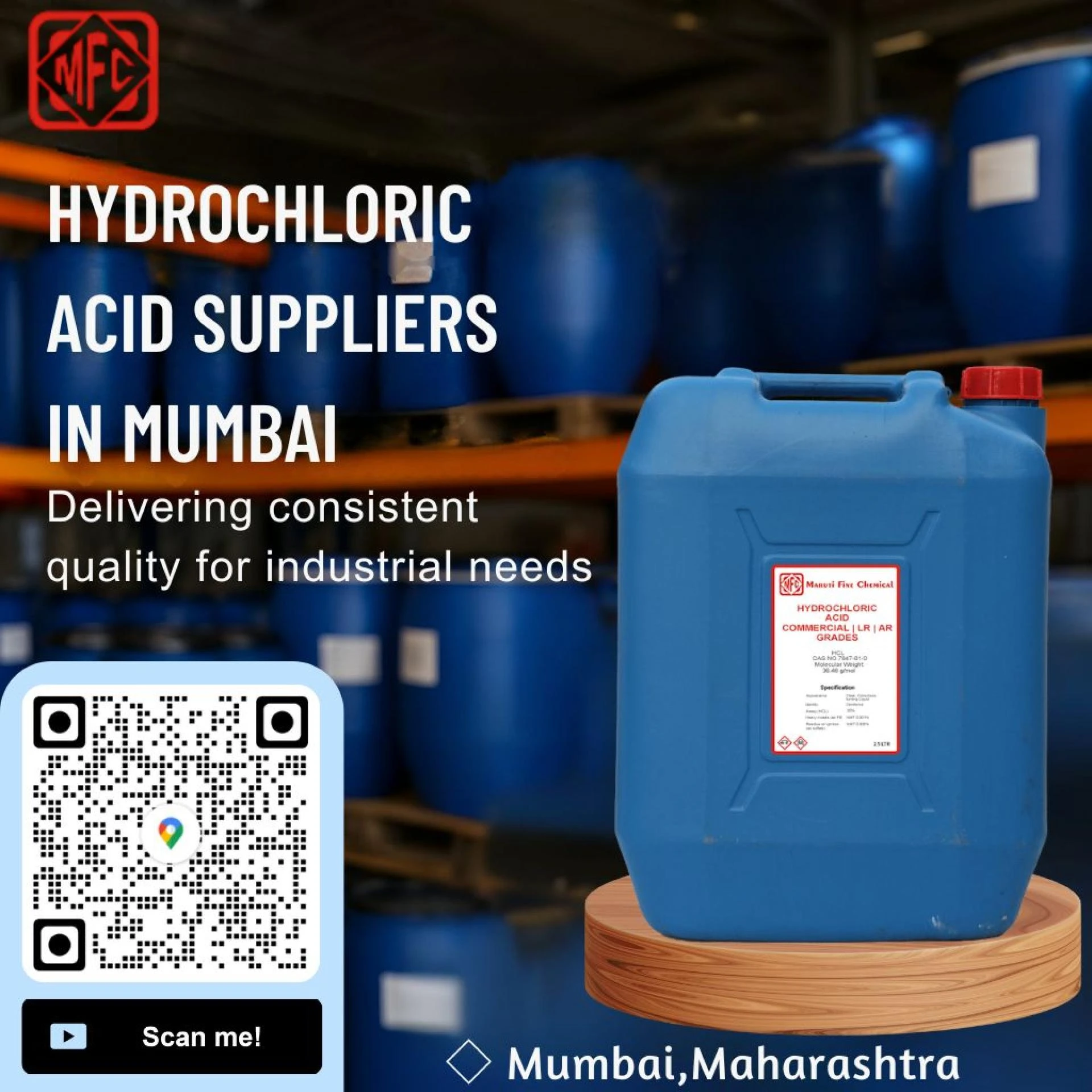 Hydrochloric Acid Suppliers in Mumbai: Your Trusted Partner for Quality and Reliability