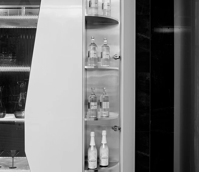 Modern Style Grey Kitchen Cabinet with Island