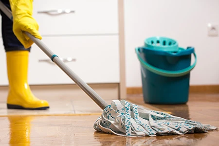 what residue is being prevented by cleaning floor surfacesitle