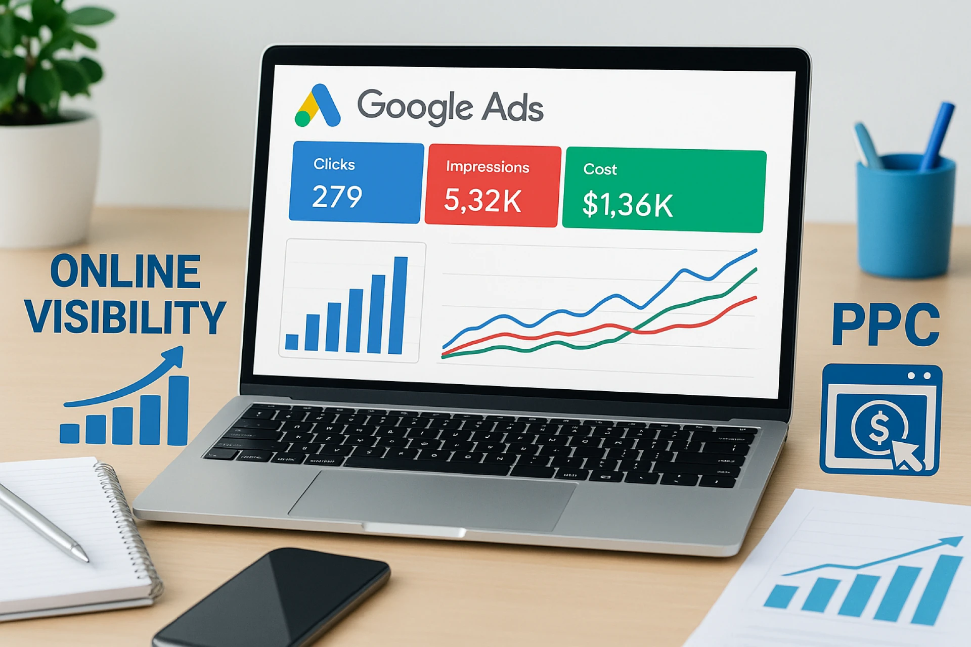 Boost Your Online Visibility with Google Ads and Pay Per Click Advertising