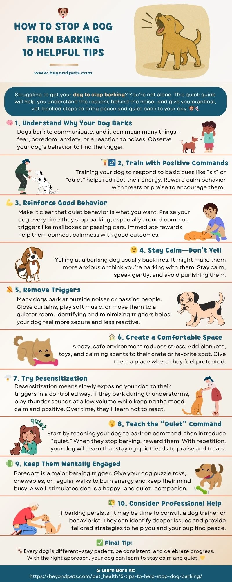 10 Tips to Help Stop Dog Barking