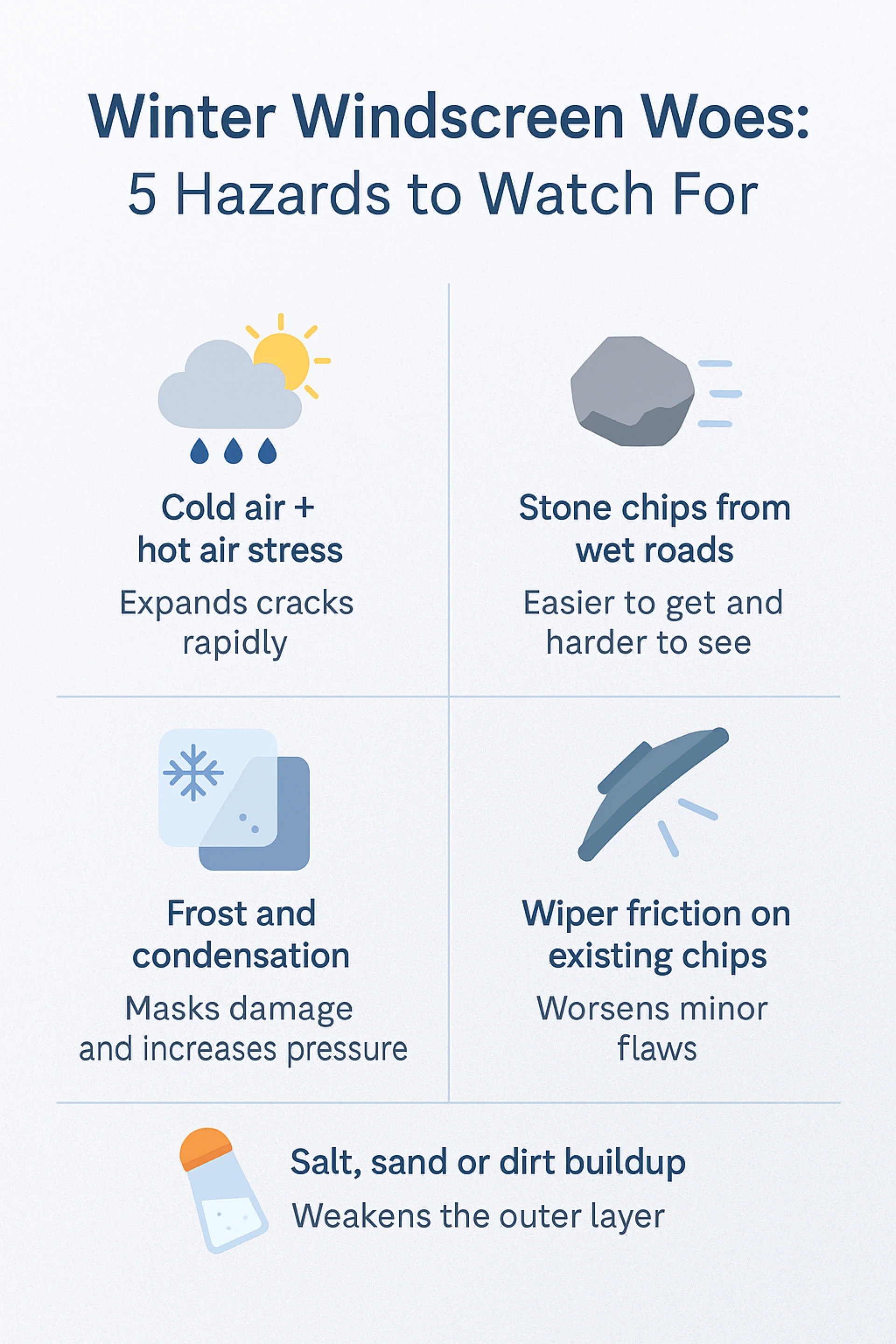 How to Handle Windscreen Damage in Winter