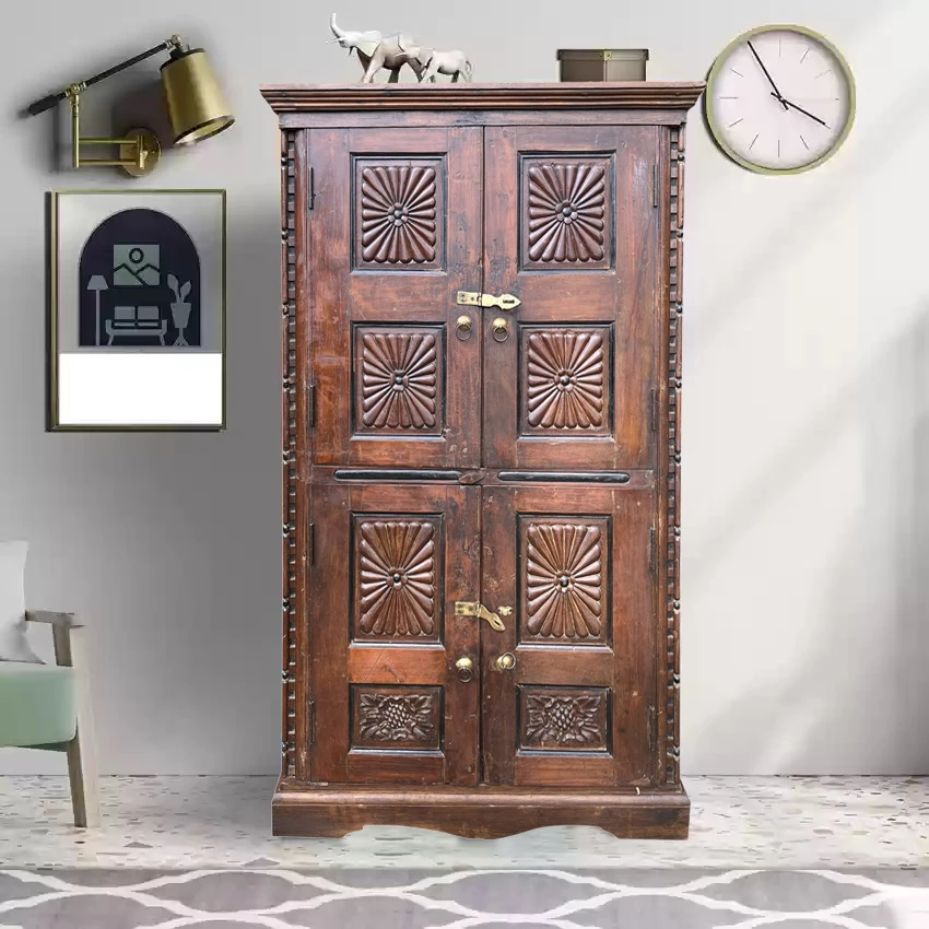 Bohemian Soul & Global Stories: Carved Doors and Vintage Armoires from Mogul Interior