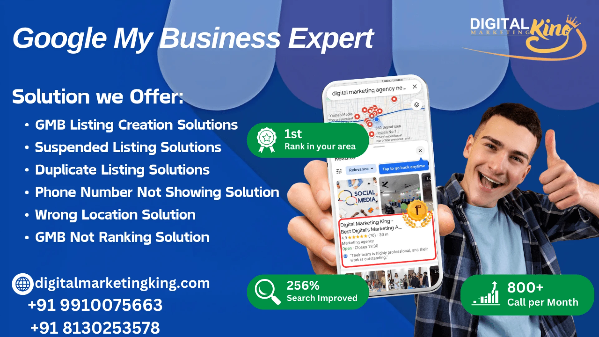 Best GMB Expert Agency in India – Digital Marketing King