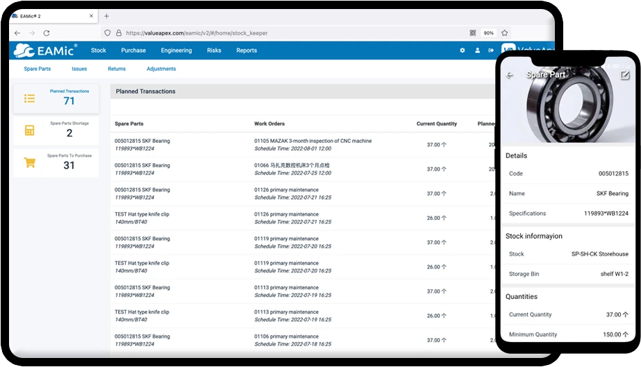 Spare Parts Management Software