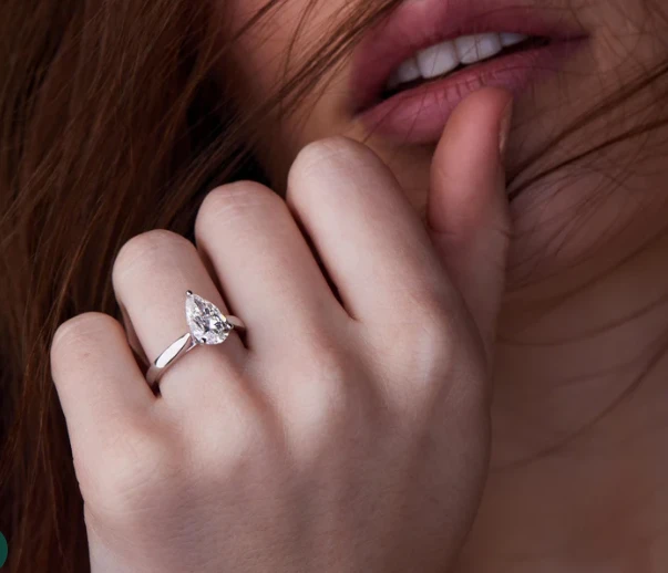 The Timeless Elegance of a Pear Shaped Engagement Ring by a Lab Grown Diamond Manufacturer