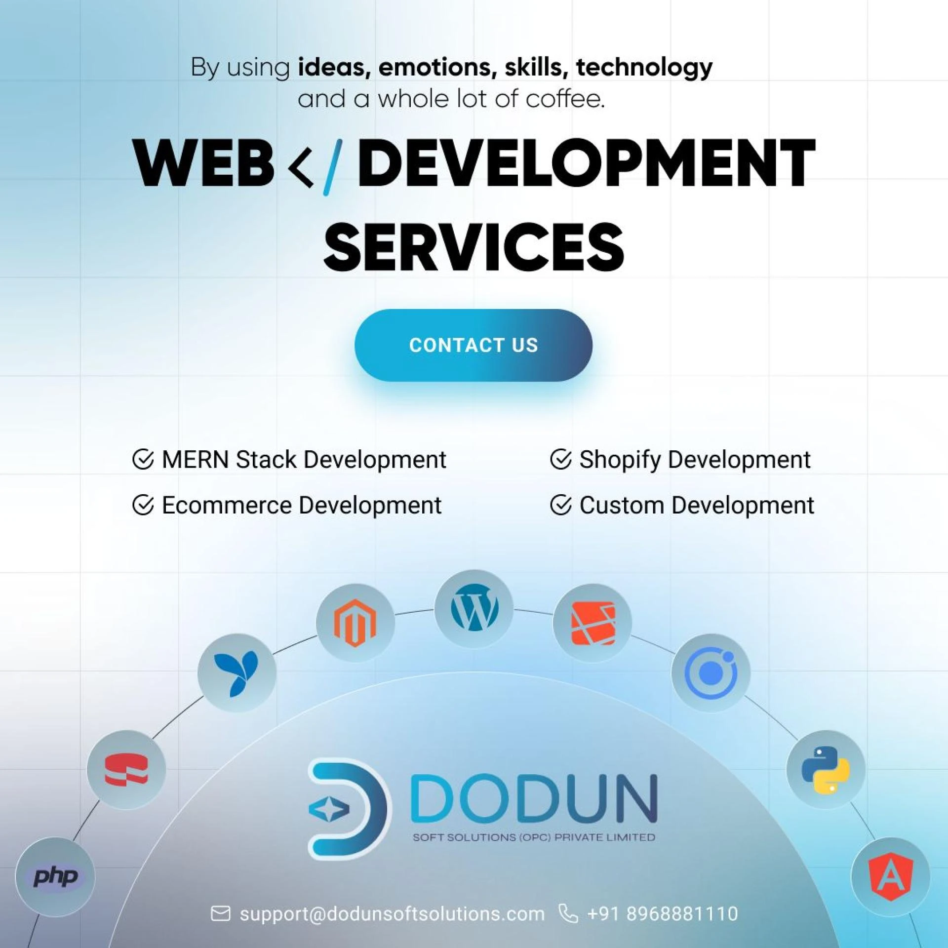 Professional Web Development Services by Dodun Soft Solutions!