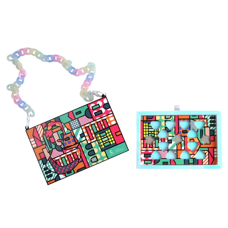 Cosmetics Transparent PET Large Empty Magnetic Palette