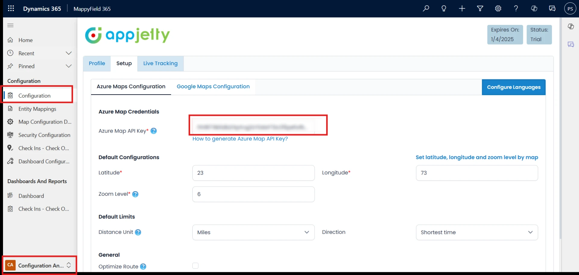 How to Generate Azure Map Key