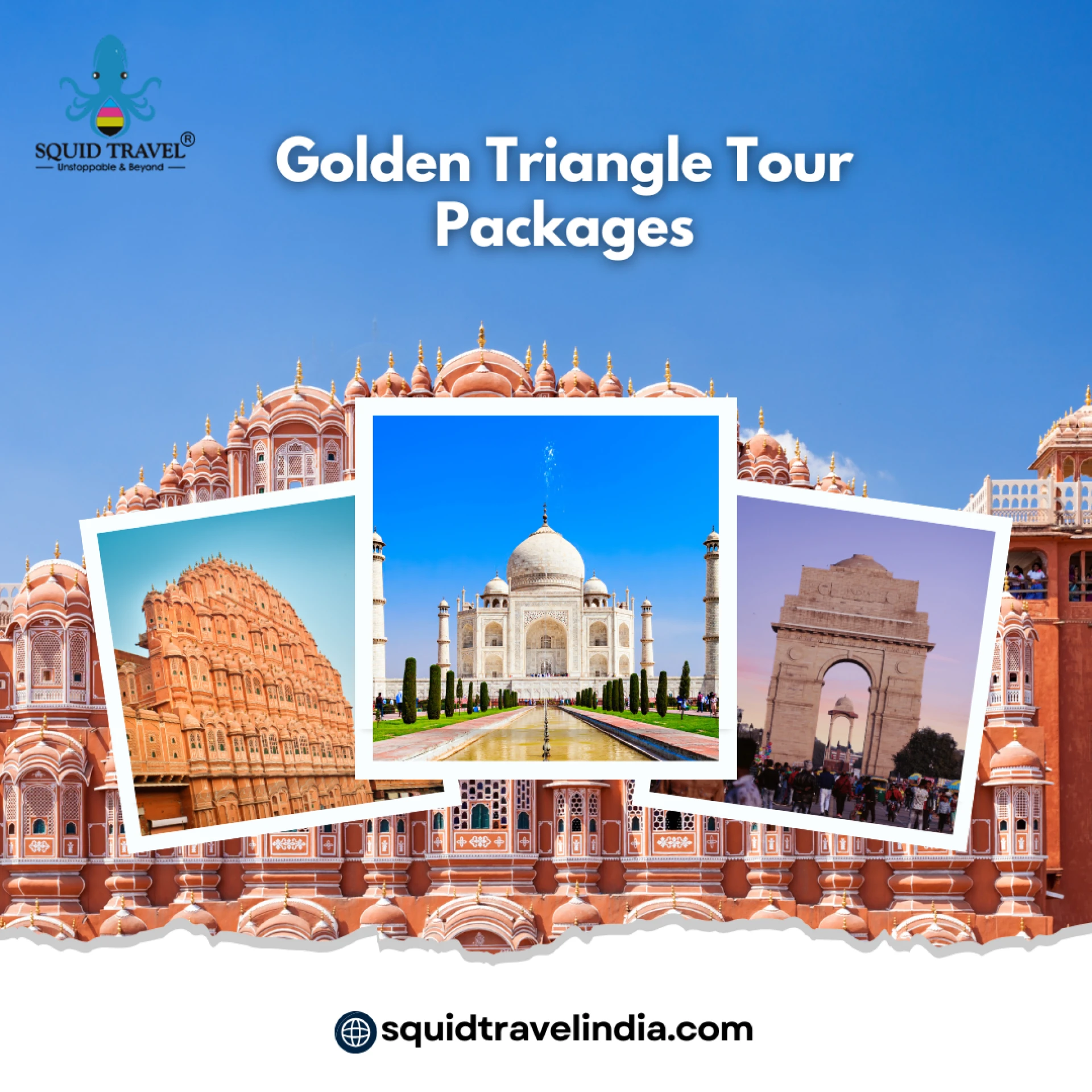 What are the top attractions in Golden Triangle Tour Packages