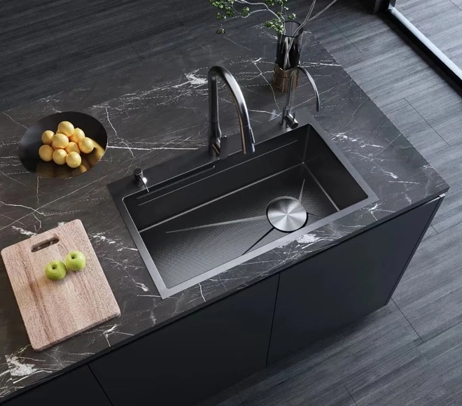 Stainless Steel Waterfall Kitchen Sink