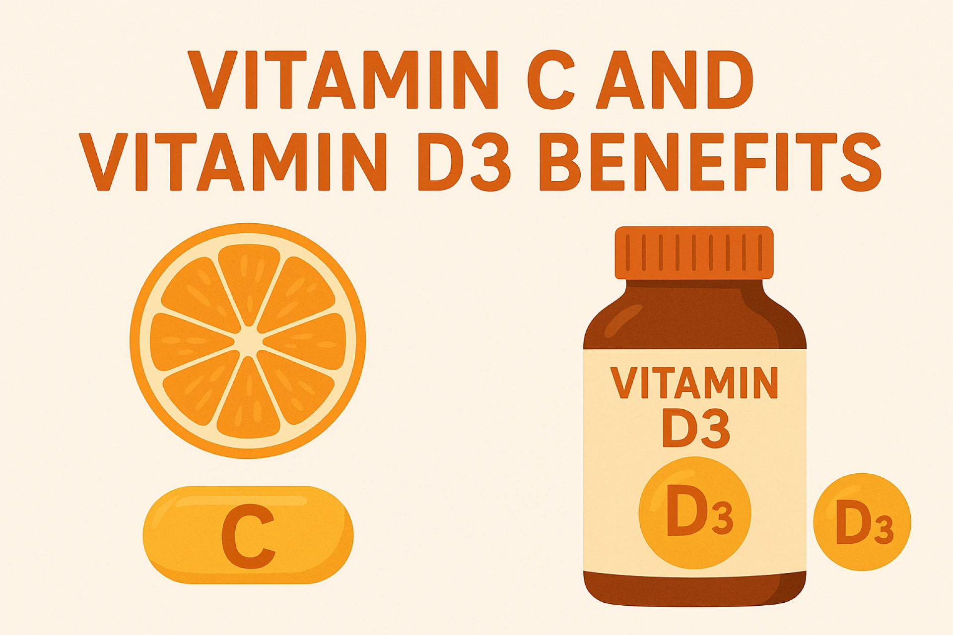 Top Health Benefits of Taking Vitamin C and D3 Together