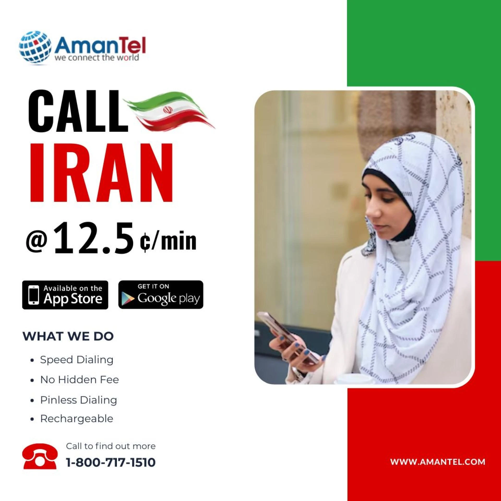 How to Call Iran from the USA and Canada