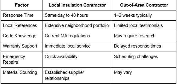 Key Benefits of Working With a Local Insulation Contractor Near Oxford, MA