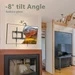 Tilting TV Wall Mount for 37-82 Inch TVs, Low Profile, Fits 16", 18", 24" Studs, Max VESA 600x400mm, Hold TV up to 132lbs