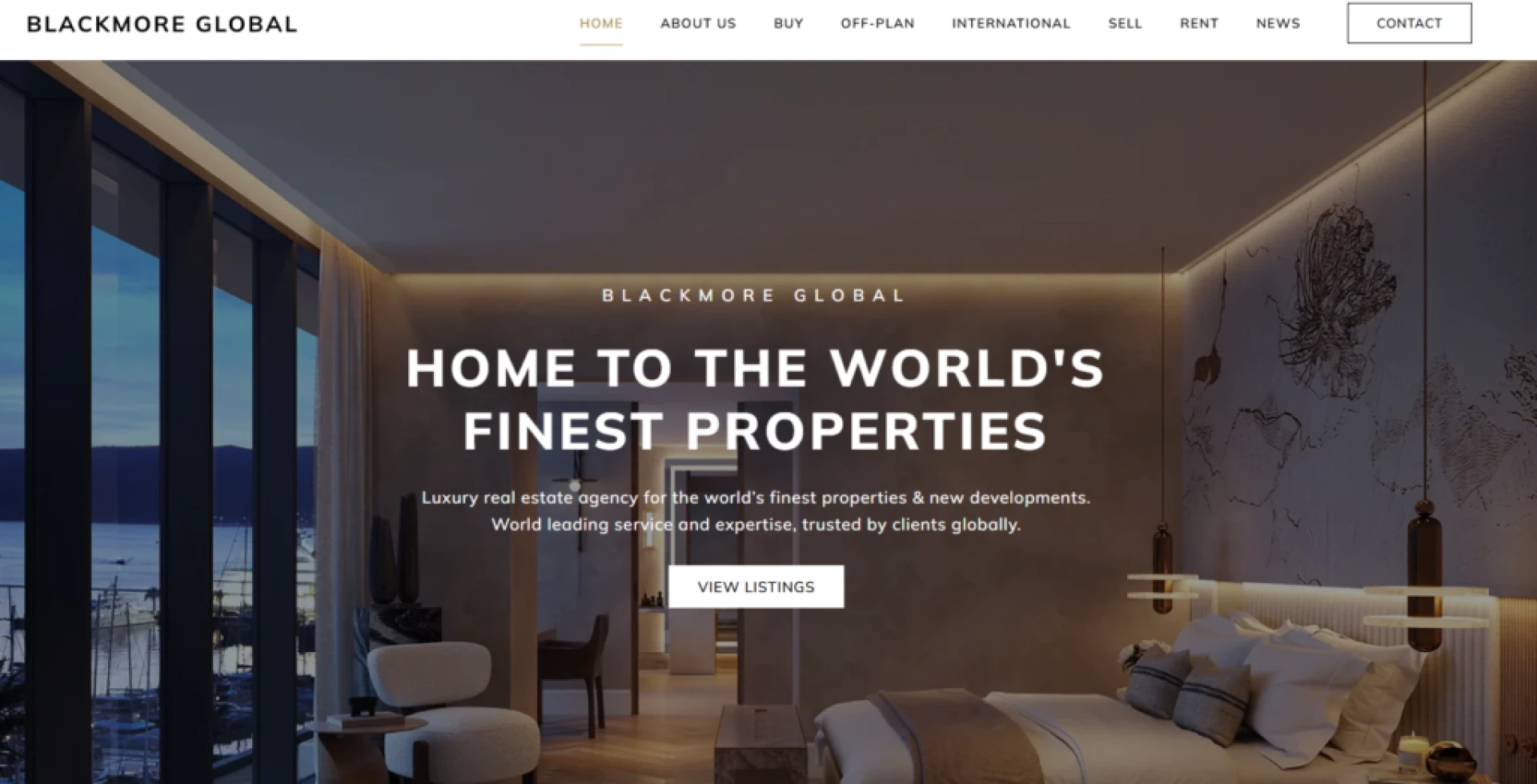 Case Study: Blackmore Global – A Bespoke Website and Re-Brand for this Global Luxury Real Estate Agency