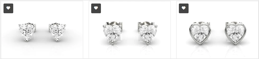 Chic Heart Shape Diamond Earrings You'll Adore