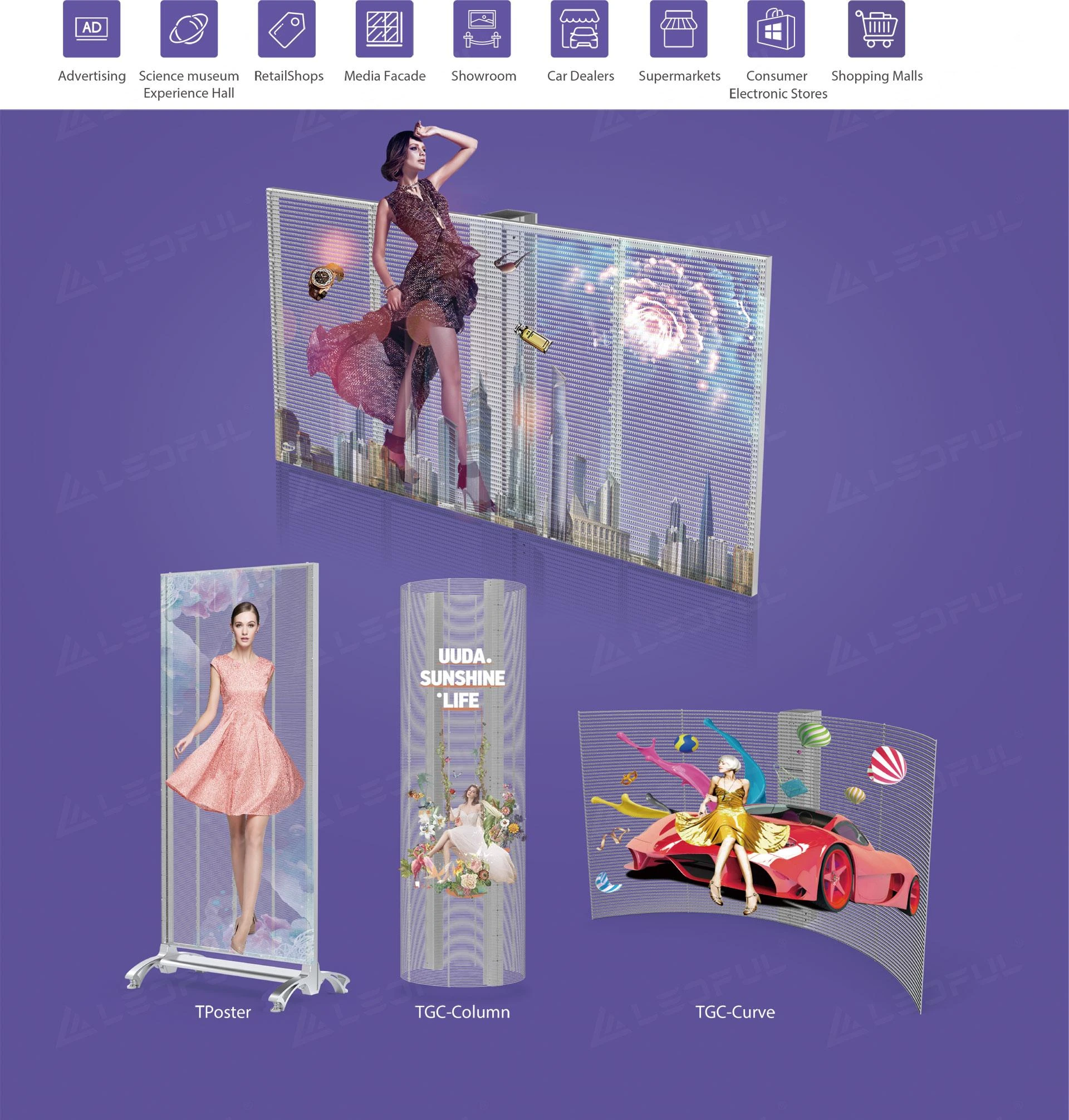 Transparent Glass LED Display