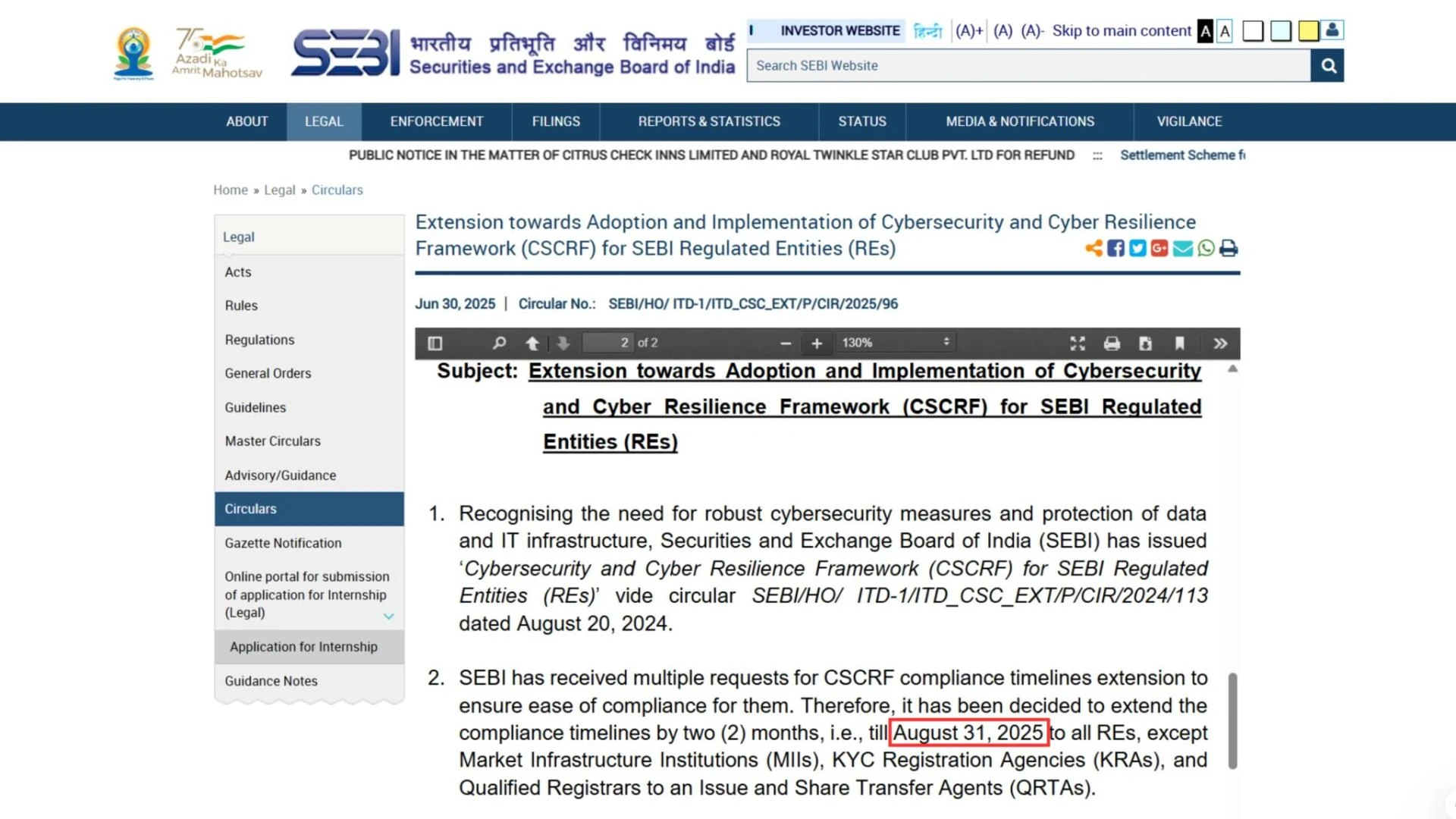 SEBI Compliance Audit Services in India