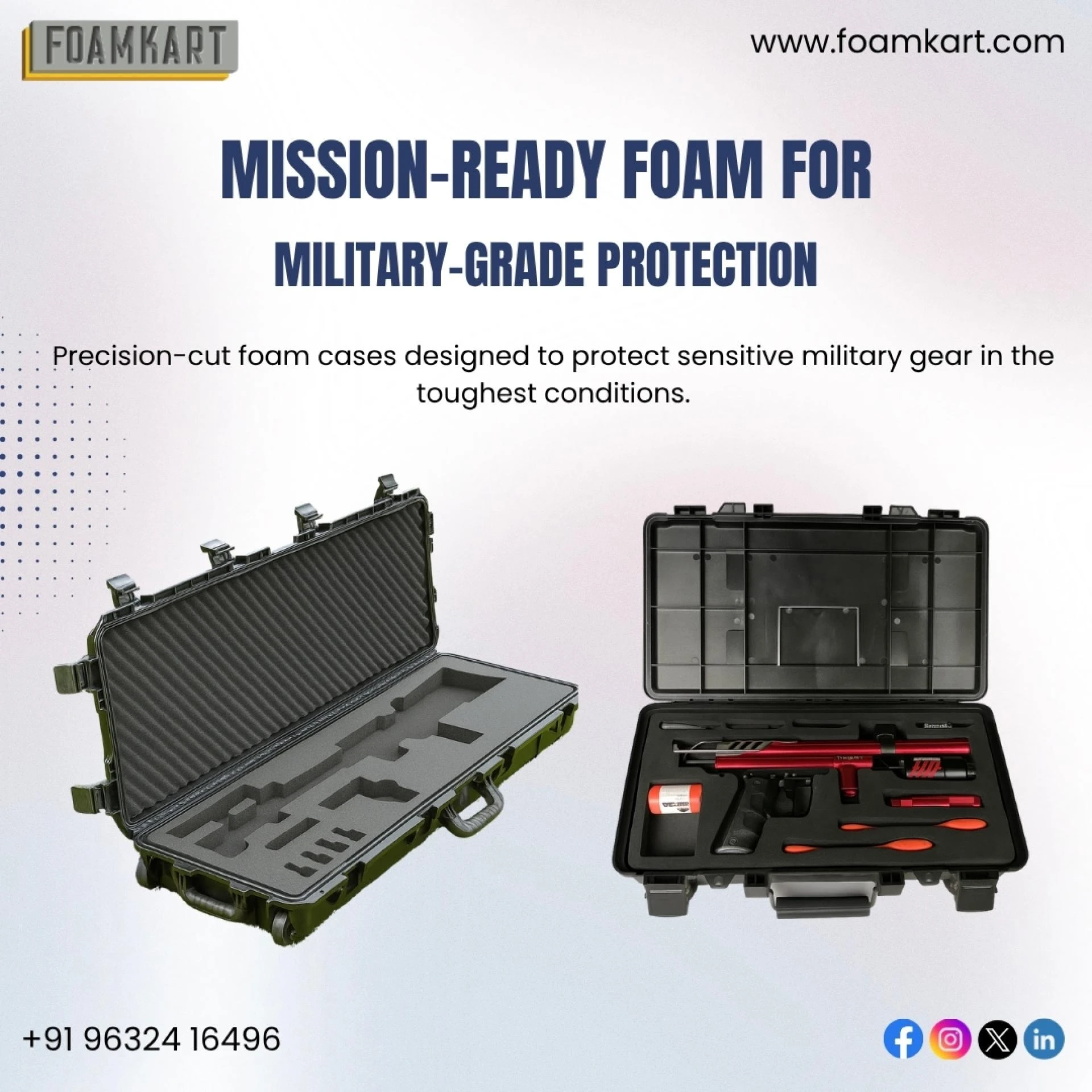 Enhance Product Protection with Custom Foam Fabrication by Foamkart.com