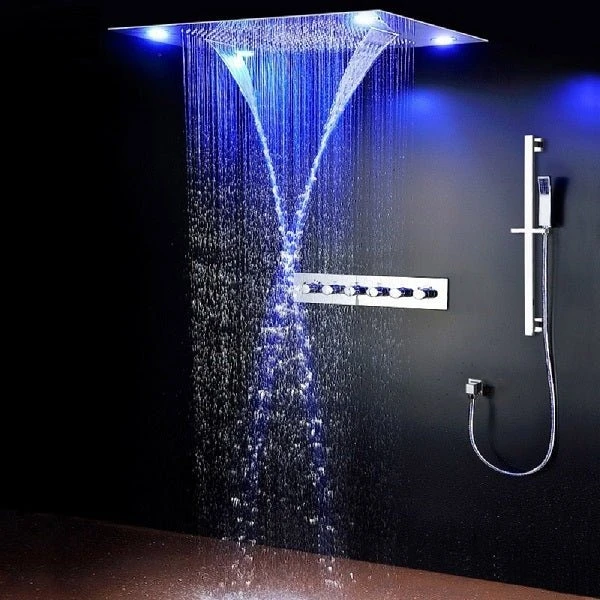 Experience Spa-Like Luxury with Cascada’s Recessed LED Multi-Function Shower Head System 