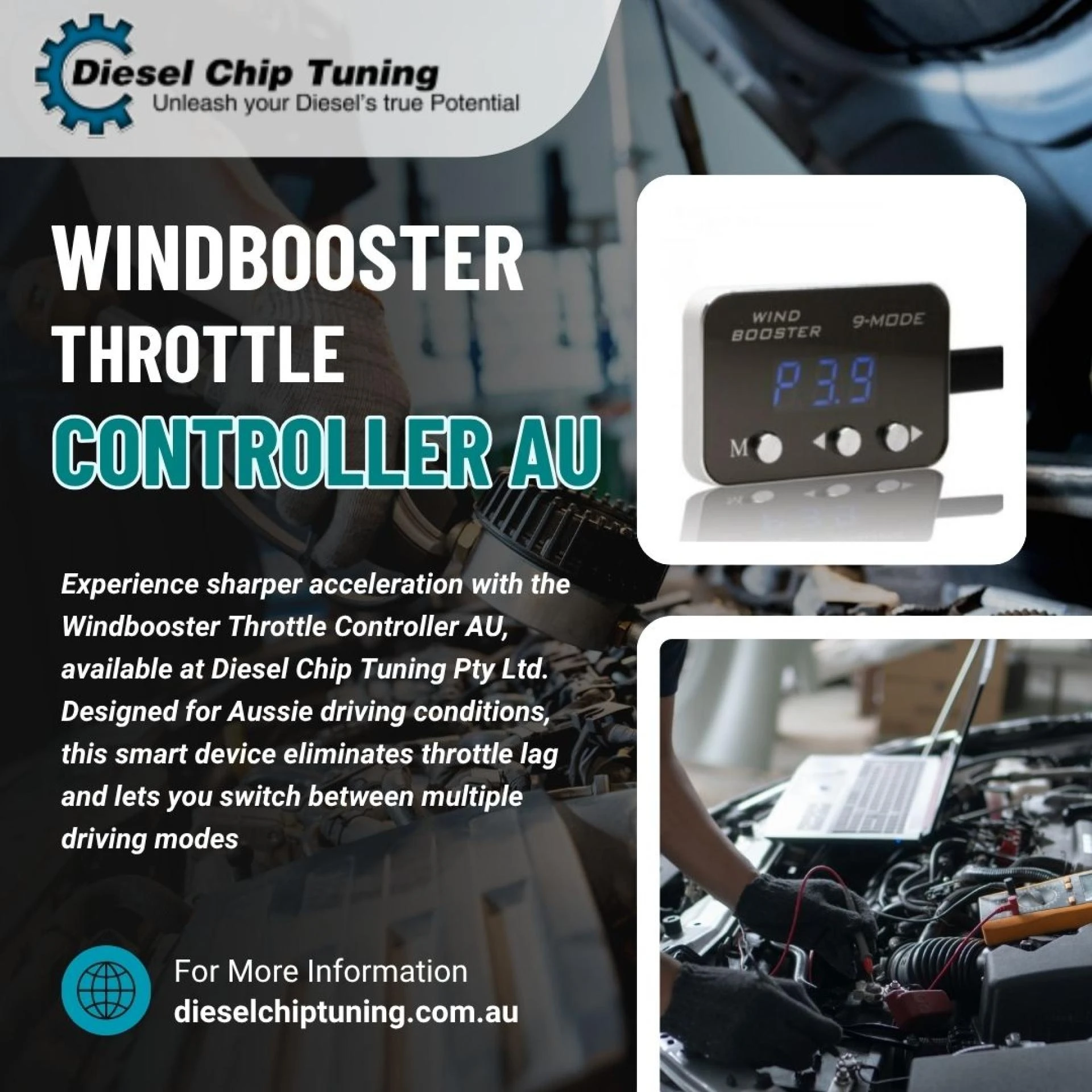 Boost Throttle Response Instantly with Windbooster Throttle Controller AU from Diesel Chip Tuning Pty Ltd, Brisbane