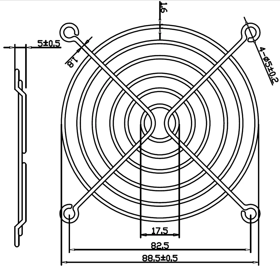 WELLSUNFAN F90 Cooling Fan Grill