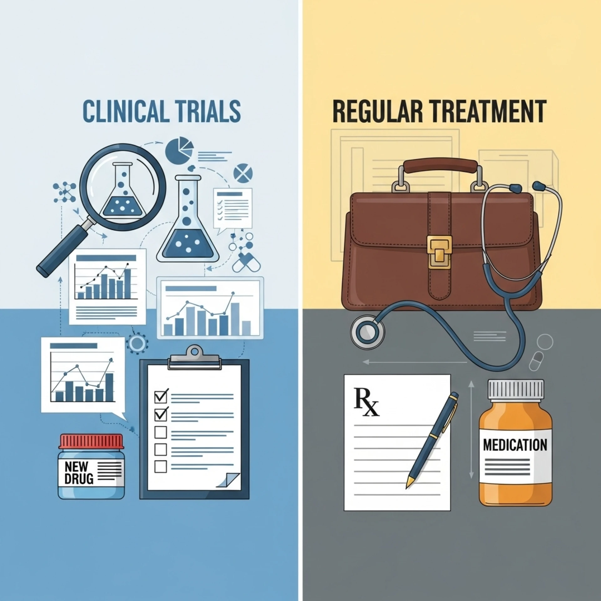 How Clinical Trials Differ from Regular Medical Treatment in Clinical Research