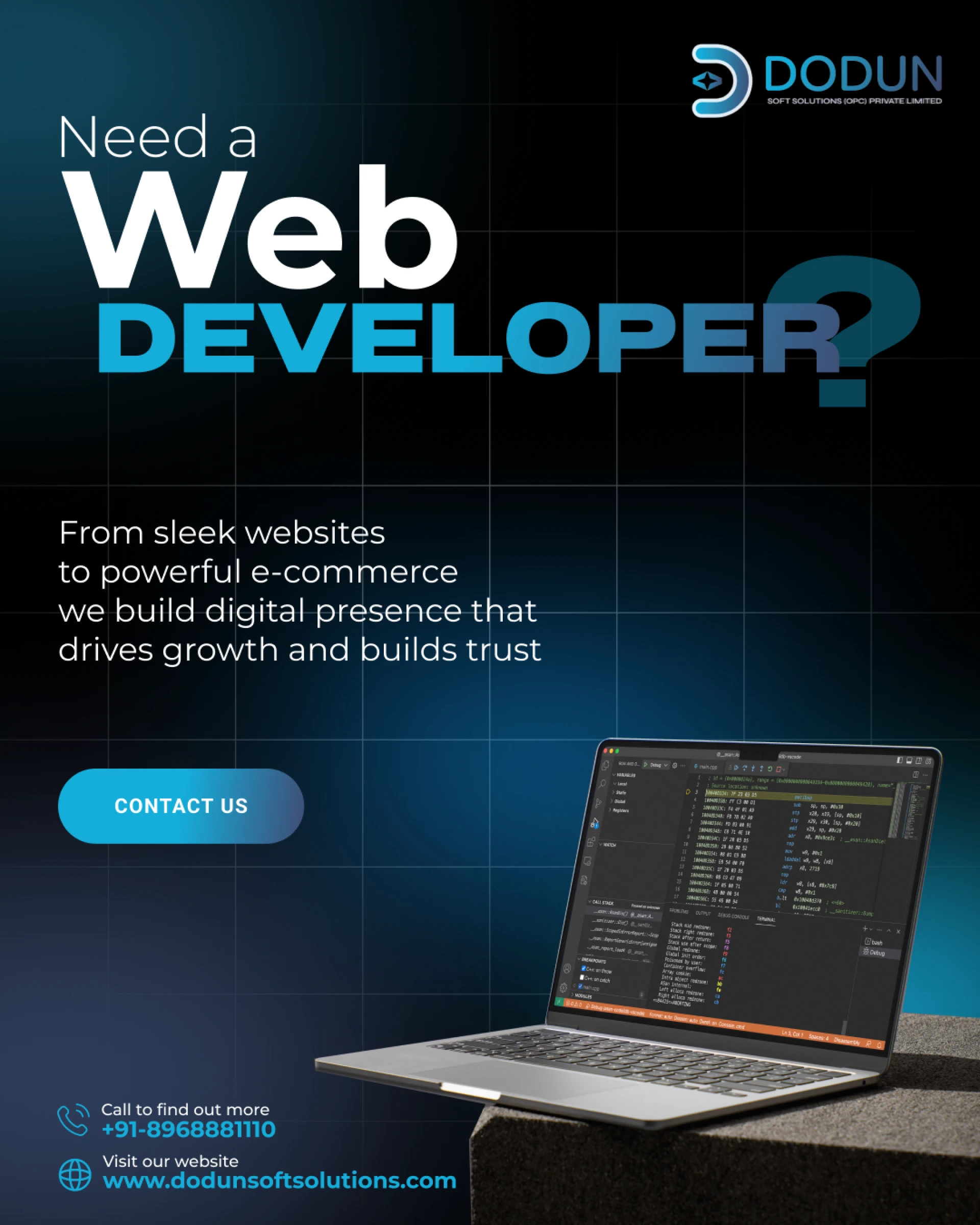 Dodun Soft Solutions: The Most Reliable Web Development Company in Mohali