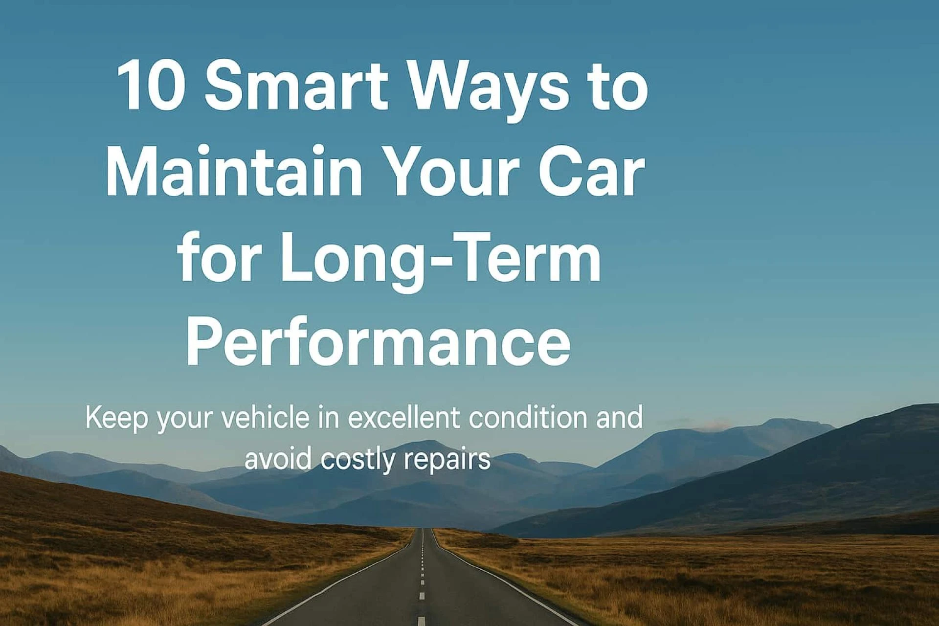 10 Smart Ways to Maintain Your Car for Long-Term Performance