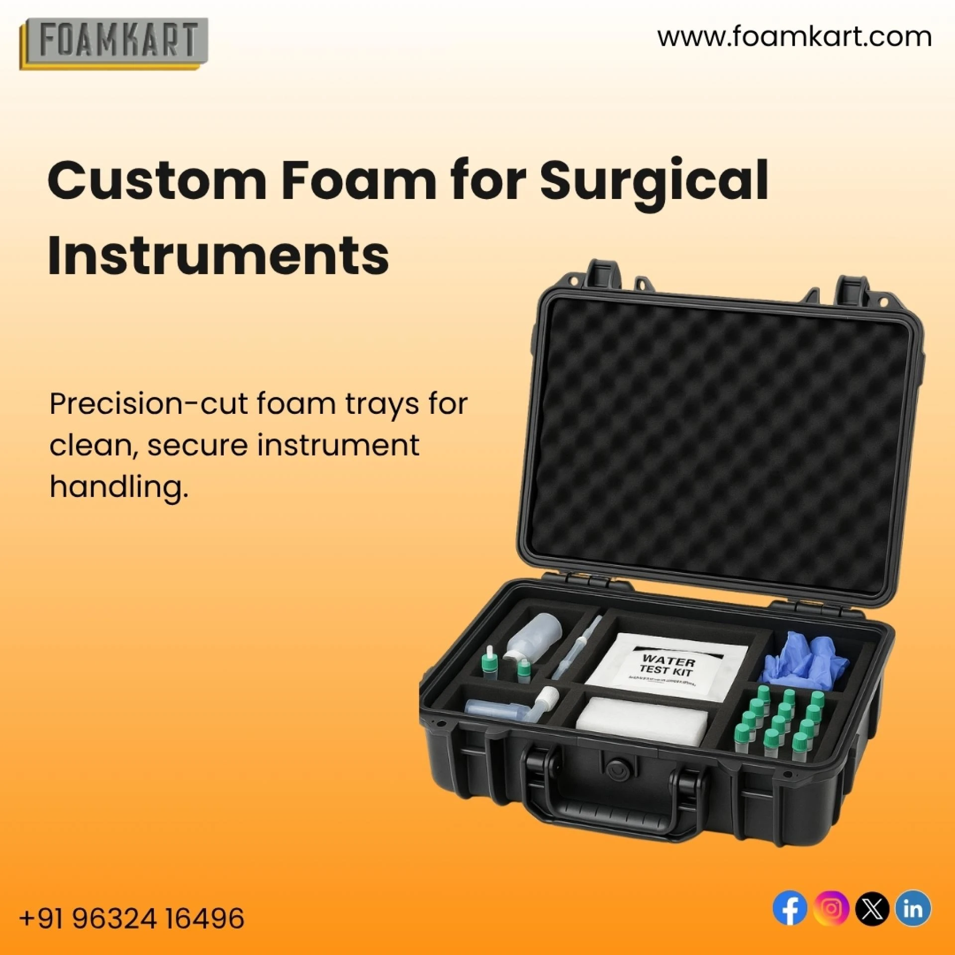 Enhancing Safety in Medical Packaging with Customised Foam Solutions by Foamkart.com