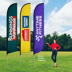 Boost Your Brand Visibility with Feather Banners, Media Walls, and Flyer Printing
