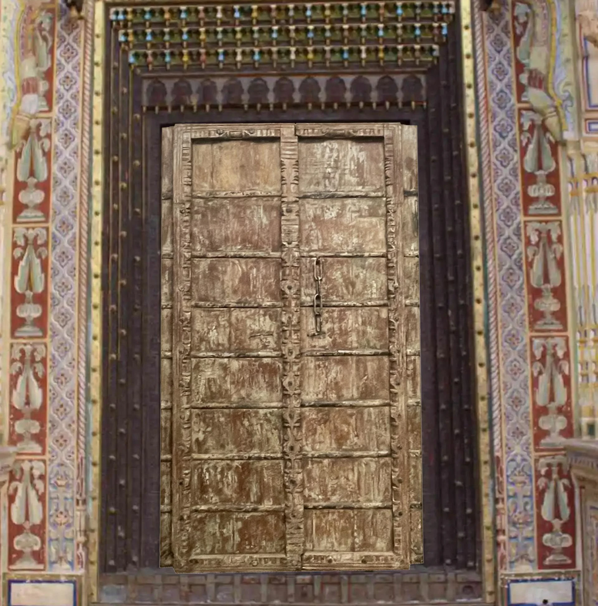Antique Painted Doors: An Artist's Muse in an Eclectic New York Studio