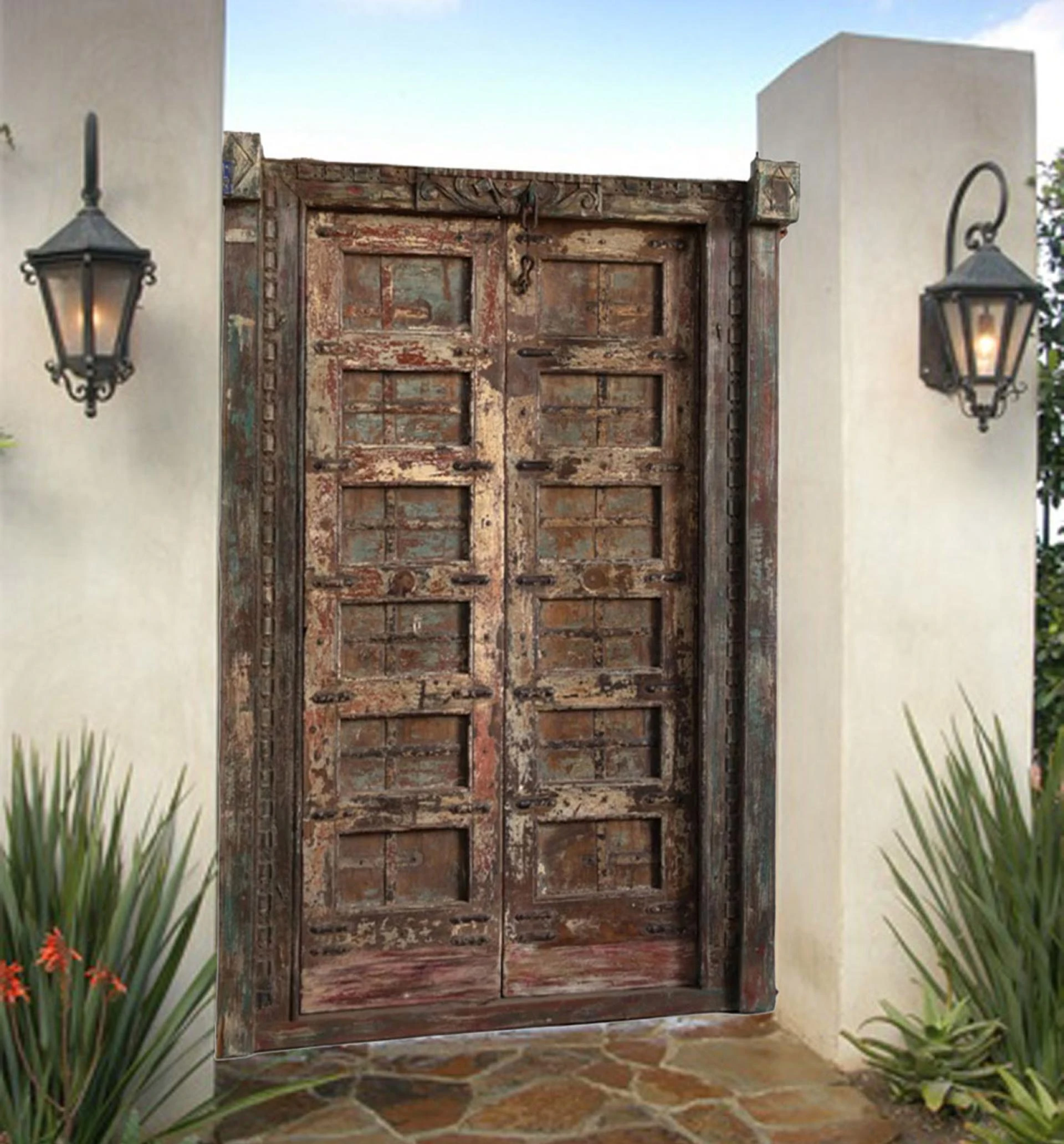 Vintage Coastal Farmhouse & Carved Doors