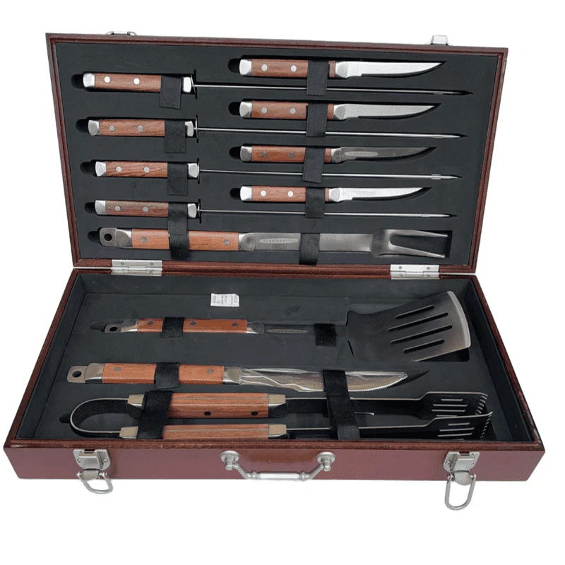 Just picked up this Glen Canyon 12-Piece BBQ Tool Set with Rosewood Handles — anyone else use this?