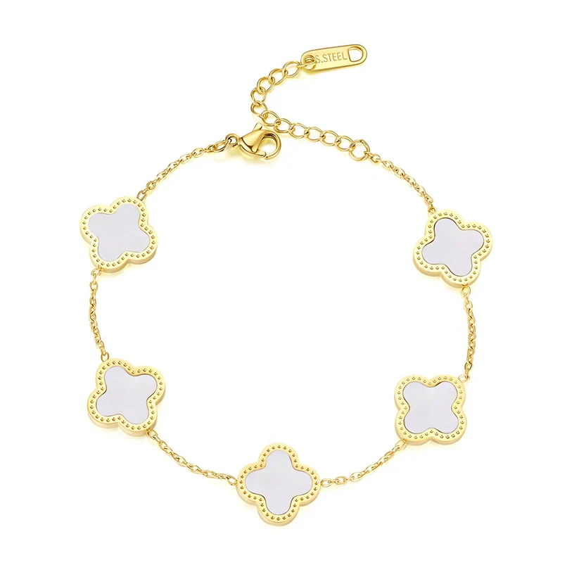 How to Style Your Gold Clover Bracelet