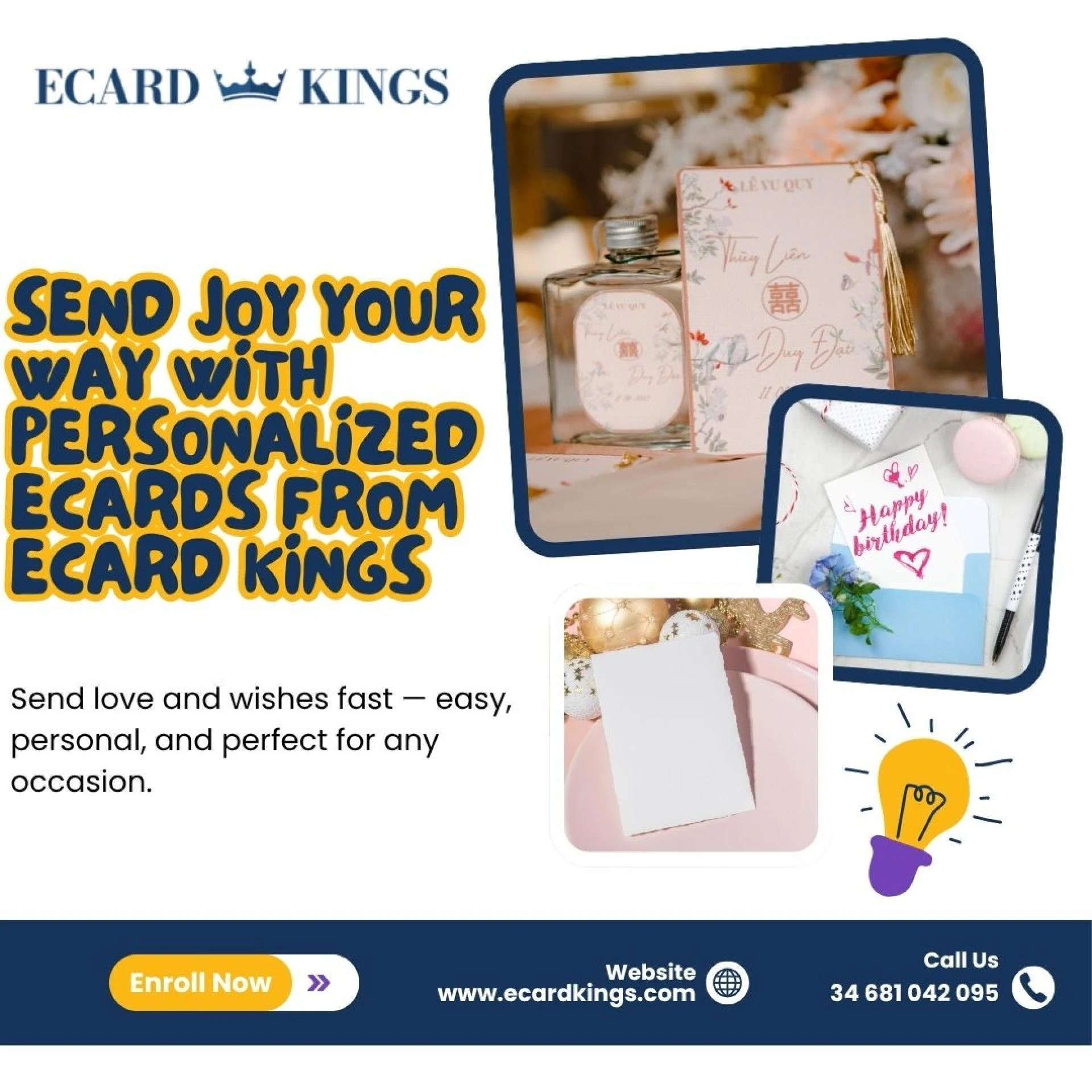 Send Joy Your Way with Personalized Ecards from Ecard Kings