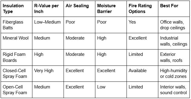 How Commercial Insulation Supports Building Efficiency and Compliance