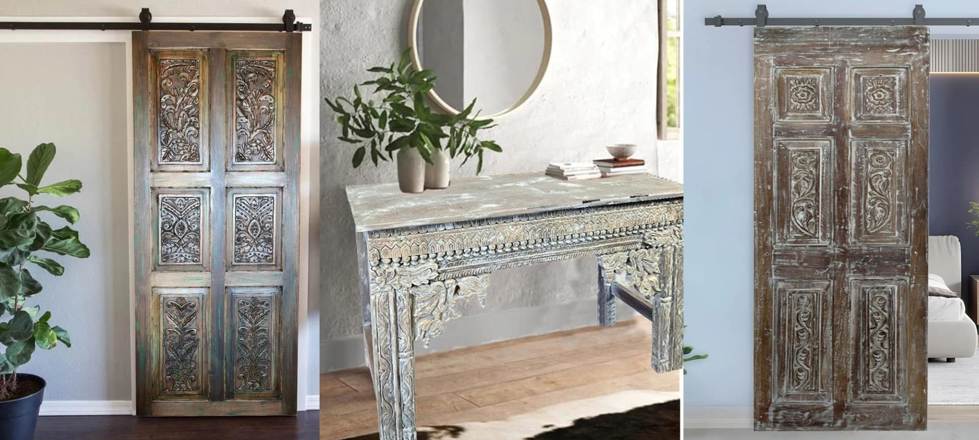 Modern Boho Farmhouse Barn Doors & Decor