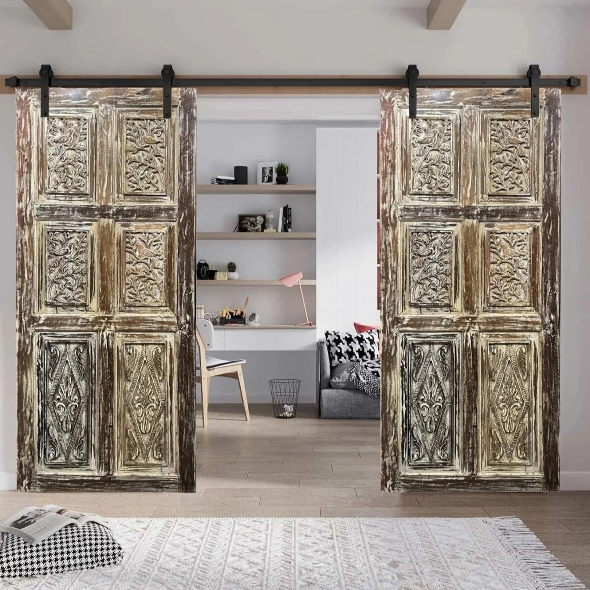 Modern Boho Farmhouse Barn Doors & Decor