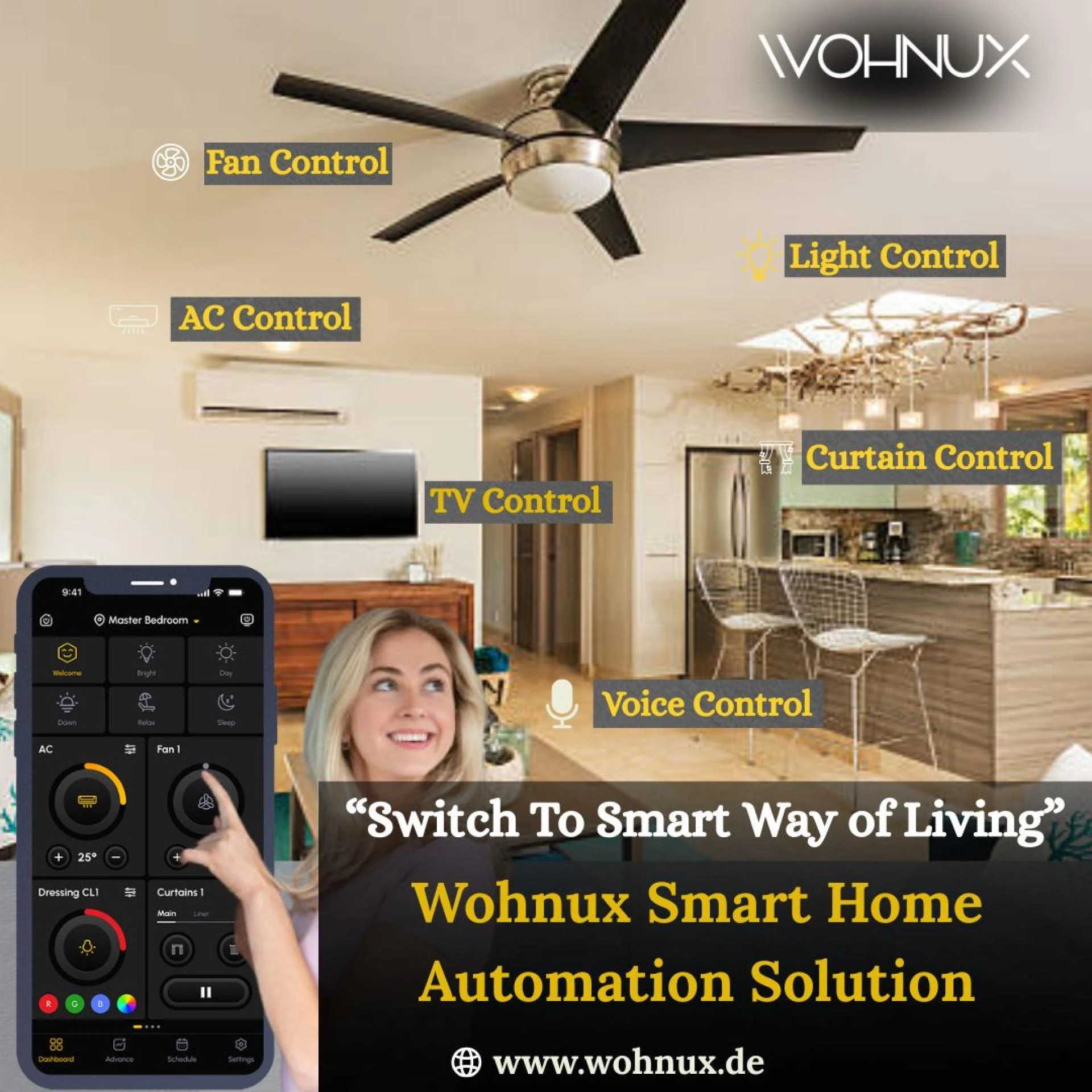 Switch to Smart way of Living with wohnux Smart Home Solutions